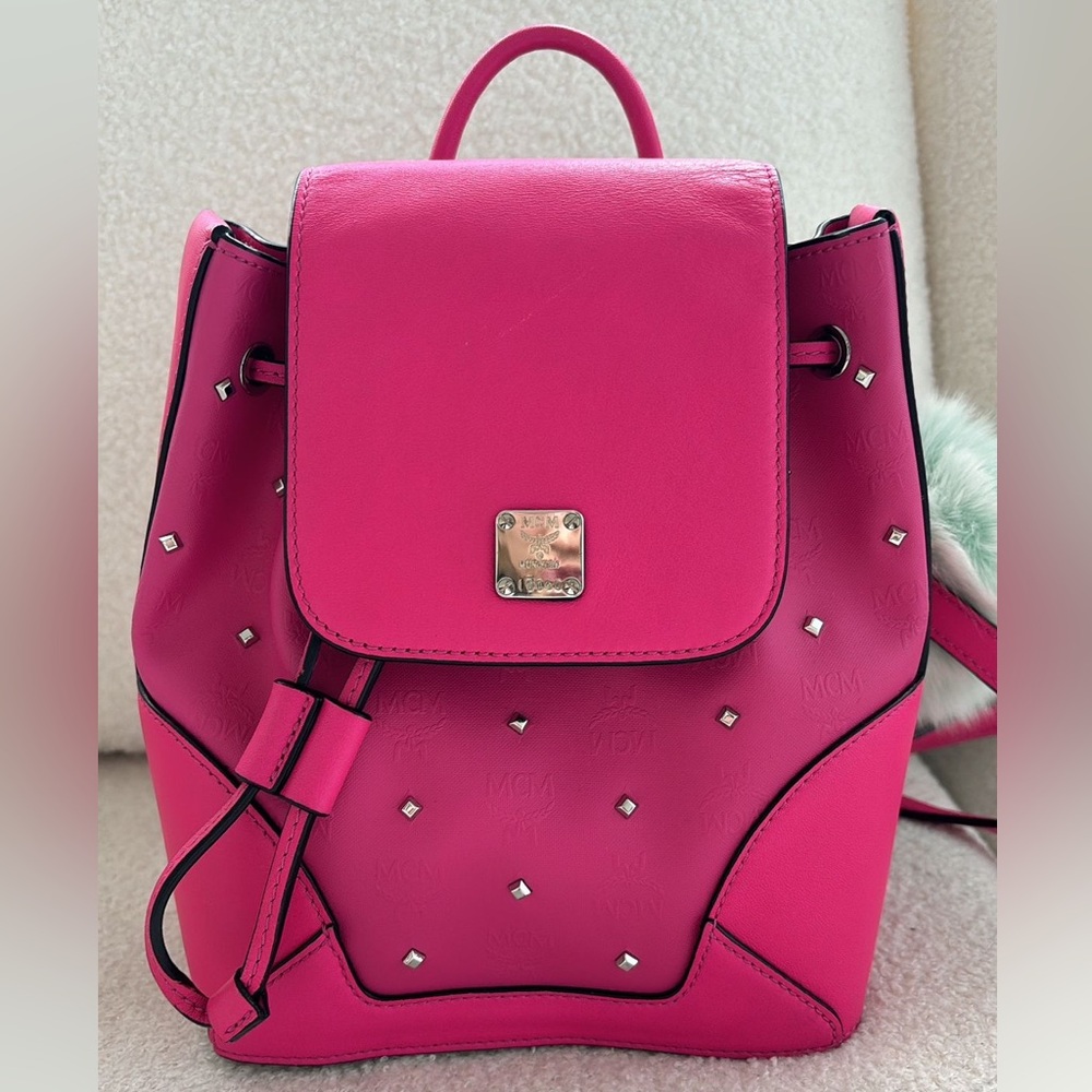MCM mini bag pack pink